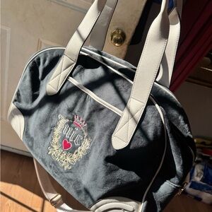 Juicy Couture navy blue and beige Travel Bag